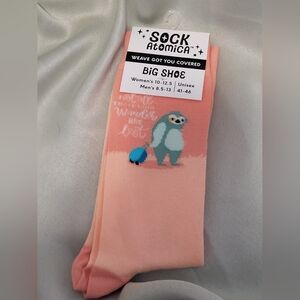 Not All Who Wander Are Lost Socks NWT Big Shoe Size